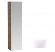 Пенал зеркальный подвесной Laufen IL Bagno Alessi One 40х30х170 см петли слева МДФ белый лак H4580320976311