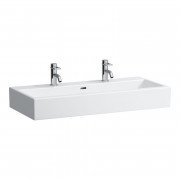 Раковина для ванної Laufen Living 100х46 см із 2 отворами кераміка білий H8184370001071