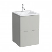 Тумба с раковиной Laufen Kartell 50х50х72,6 см МДФ галька серая H8603316411041