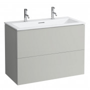 Тумба с раковиной Laufen Kartell 100х50х72,6 см МДФ галька серая H8603376411071