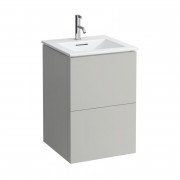 Тумба з раковиною Laufen Kartell 50х50х72,6 см МДФ галька сіра H8603316411041