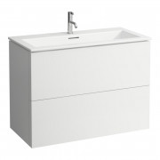 Тумба с раковиной Laufen Kartell 100х50х72,6 см МДФ белый матовый H8603376401041