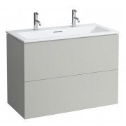 Тумба с раковиной Laufen Kartell 100х50х72,6 см МДФ галька серая H8603376411071