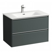 Тумба з раковиною Laufen Palace 80х45х54, 5 см МДФ сірий H8607052661041