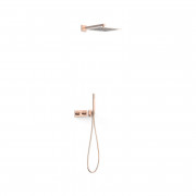 Душова система прихованого монтажу Tres B-system із термостатом рожеве золото 30725204OP
