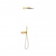 Душевая система скрытого монтажа Tres B-system с термостатом матовое золото 30725204OM