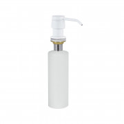 Дозатор для рідкого мила Tres врізний 400 мл метал матовий білий 13474110BM