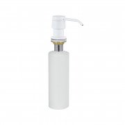 Дозатор для жидкого мыла Tres врезной 400 мл металл матовый белый 13474110BM