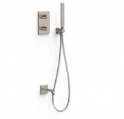 Термостат для ванни Tres Therm-Box на 2 споживача з душовим гарнітуром сталь 21125007AC