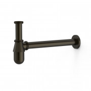 Сифон для раковины Tres с инспекционным люком черная бронза 03463430KMB