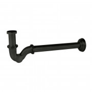 Сифон для раковины Tres телескопический с инспекционным люком матовый черный 03463820NM