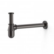 Сифон для раковины Tres с инспекционным люком металлик черный 03463430KM