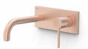 Смеситель для раковины Tres Study Exclusive colors настенный матовое розовое золото 26230011OPM