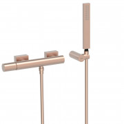Змішувач для душу Tres Project-Tres із душовим набором матове рожеве золото 21116701OPM