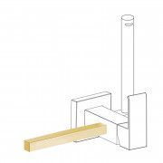 Тримач для рушників Tres Cuadro 180 мм матове золото 03412402OM