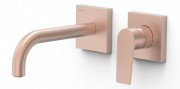 Змішувач для раковини Tres Project-Tres настінний матове рожеве золото 21130001OPM