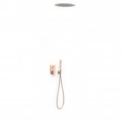 Душевая система скрытого монтажа Tres Project-Tres со смесителем матовое розовое золото 21128006OPM