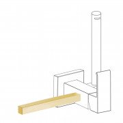 Тримач для рушників Tres Cuadro 180 мм матове золото 03412402OM