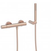 Смеситель для душа Tres Study colors с душевым набором матовое розовое золото 26116701OPM