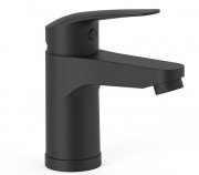 Смеситель для раковины Tres Base Plus однорычажный матовый черный 21610303NM