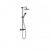 Душевая стойка Tres Base Plus с термостатом матовый черный 21639302NM