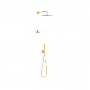 Електронна душова система прихованого монтажу Tres Shower Technology із термостатом матове золото 09286558OM