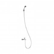 Змішувач для ванної Tres Base одноважільний з душовим набором хром 21517010