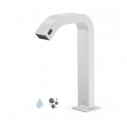 Кран для раковини Tres Electronic електронний на одну воду з автоматичним дозатором мила хром 39210320