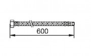 Гнучкий шланг для змішувача Tres 60 см M8x1 - R3/8'' 29908405