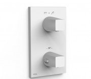 Термостат для душу Tres Therm-Box вбудований на 2 споживача матовий білий 21125001BM