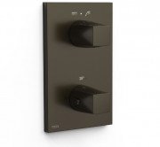 Термостат для душа Tres Therm-Box встраиваемый на 2 потребителя черная бронза 21125001KMB