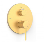 Смеситель для душа Tres Study Exclusive встраиваемый 2 потребителя матовое золото 26228101OM