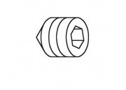 Кріпильний гвинт для важеля змішувача Tres M5 9134008311