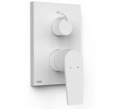 Змішувач для душу Tres Project вбудований 2 споживача матовий білий 21128101BM