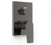 Смеситель для душа Tres Project встраиваемый 2 потребителя металлик черный 21128101KM