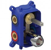 Прихована частина змішувача для душу Tres Rapid-Box видимі деталі хром 20828101