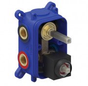 Прихована частина змішувача для душу Tres Rapid-Box видимі деталі матовий чорний 20828102NM