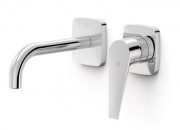 Змішувач для раковини Tres Canigo Plus настінний одноважільний хром 21830001