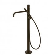 Смеситель для ванной Tres Study Exclusive напольный с душевым набором черная бронза 26247002KMB