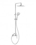 Душевая стойка Tres Canigo Plus с однорычажным смесителем хром 21831201