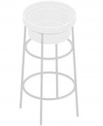 Консоль під раковину Artceram Fuori Scala на 40 см метал білий матовий ACA054 05