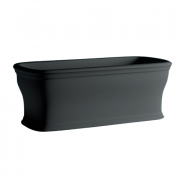 Ванна Artceram Neo 180x85 см штучний камінь LivingTec® чорний матовий ACW003 17