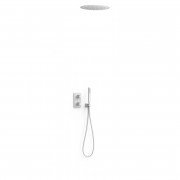 Душова система прихованого монтажу Tres Therm-Box із термостатом матовий білий 21125006BM