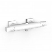 Термостат для душу Tres Over-wall двовентильний матовий білий 19016905BM