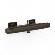 Термостат для душа Tres Over-wall двухвентильный черная бронза 19016905KMB