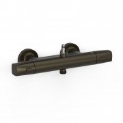 Термостат для душа Tres Over-wall двухвентильный черная бронза 19016904KMB