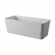 Ванна Artceram Square 180x80 см искусственный камень LivingTec® белый матовый ACW004 05