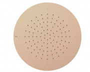 Верхний душ Tres встраиваемый Ø 380 мм нержавеющая сталь матовое розовое золото 134940OPM