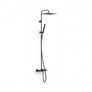 Душевая стойка для ванны Tres Over-wall с термостатом черная бронза 19031205KMB