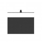 Лійка для верхнього душу Tres 400х250 мм нержавіюча сталь матовий чорний 134315008NM